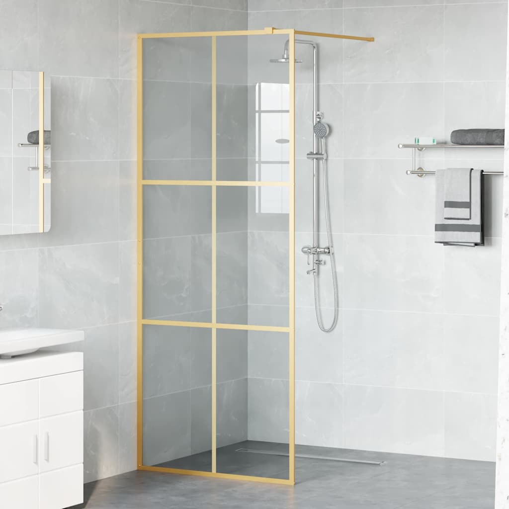 Parete Doccia Walk-in Oro 80 x 195 cm vetro temperato | homemem39