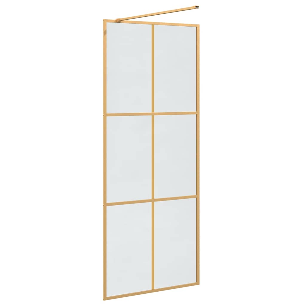 Parete Doccia Walk-in Oro 80 x 195 cm vetro temperato
