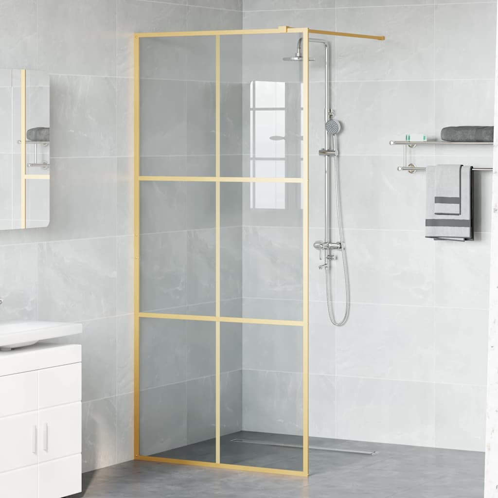 Parete Doccia Walk-in Oro 90 x 195 cm vetro temperato | homemem39