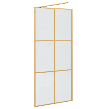 Parete Doccia Walk-in Oro 90 x 195 cm vetro temperato | homemem39
