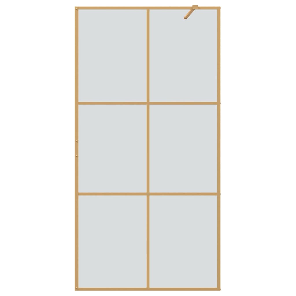 Parete Doccia Walk-in Oro 100 x 195 cm vetro temperato - homemem39