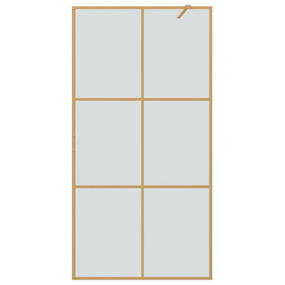 Parete Doccia Walk-in Oro 100 x 195 cm vetro temperato - homemem39