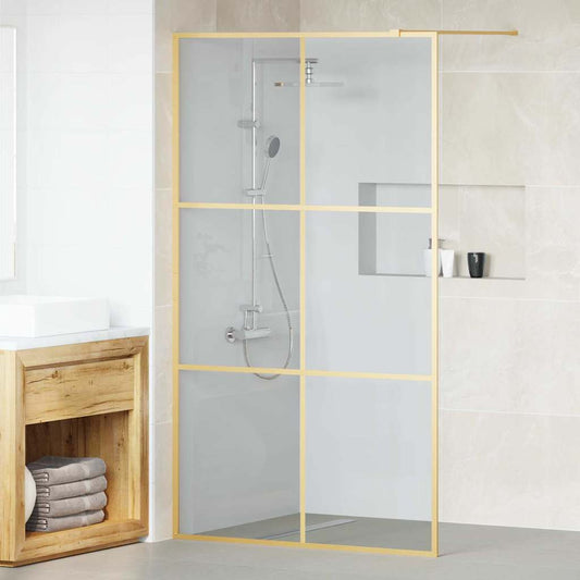 Parete Doccia Walk-in Oro 115 x 195 cm vetro temperato | homemem39