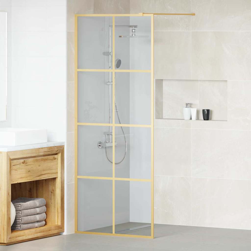 Parete Doccia Walk-in Oro 80 x 195 cm vetro temperato - homemem39