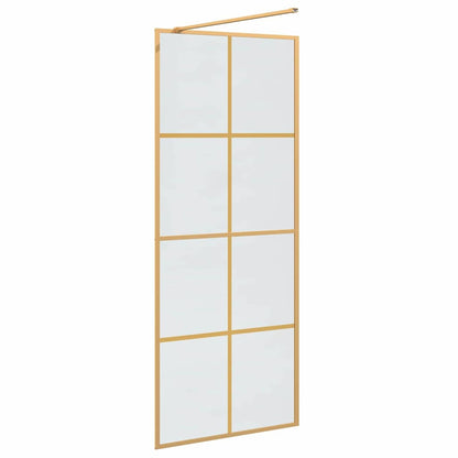 Parete Doccia Walk-in Oro 80 x 195 cm vetro temperato - homemem39