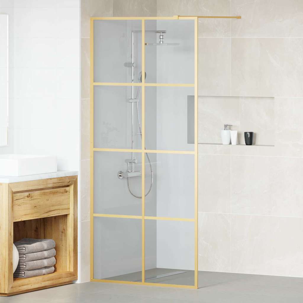 Parete Doccia Walk-in Oro 90 x 195 cm vetro temperato | homemem39