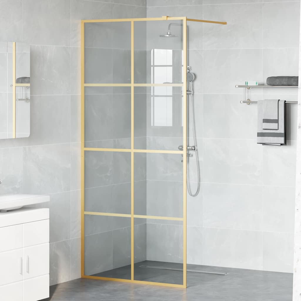 Parete Doccia Walk-in Oro 90 x 195 cm vetro temperato | homemem39