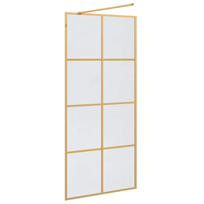 Parete Doccia Walk-in Oro 90 x 195 cm vetro temperato | homemem39