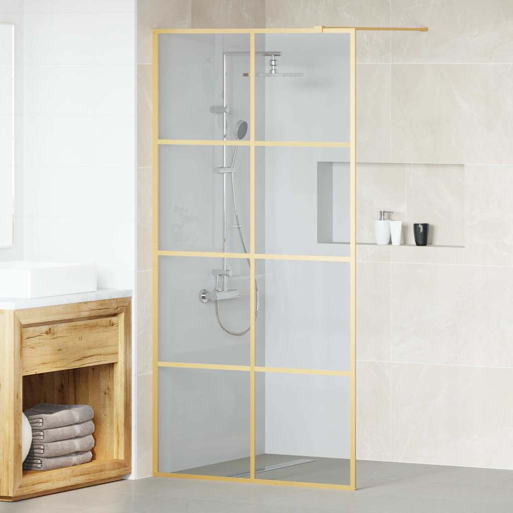 Parete Doccia Walk-in Oro 100 x 195 cm vetro temperato | homemem39