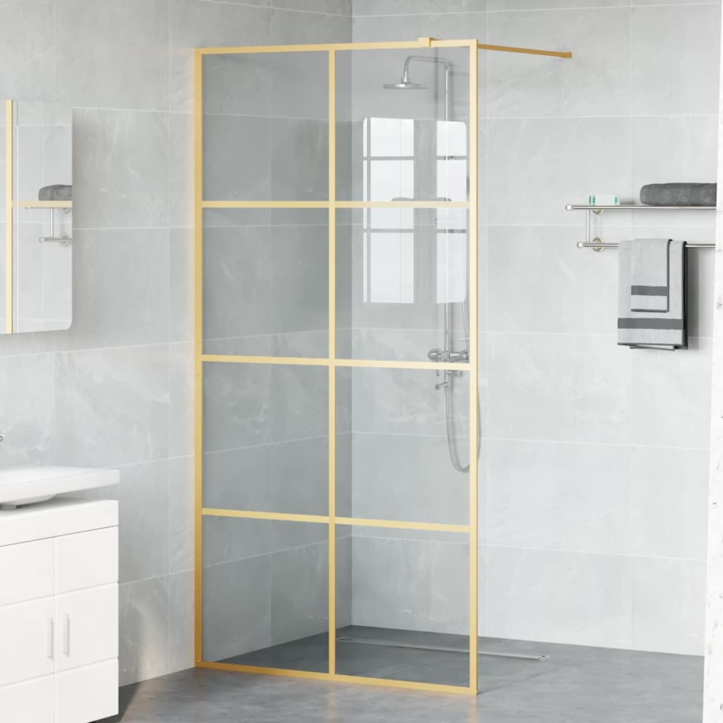 Parete Doccia Walk-in Oro 100 x 195 cm vetro temperato | homemem39