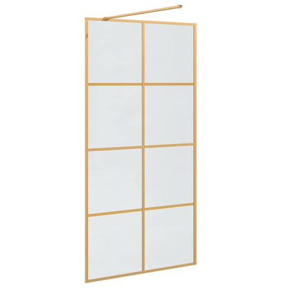 Parete Doccia Walk-in Oro 100 x 195 cm vetro temperato | homemem39