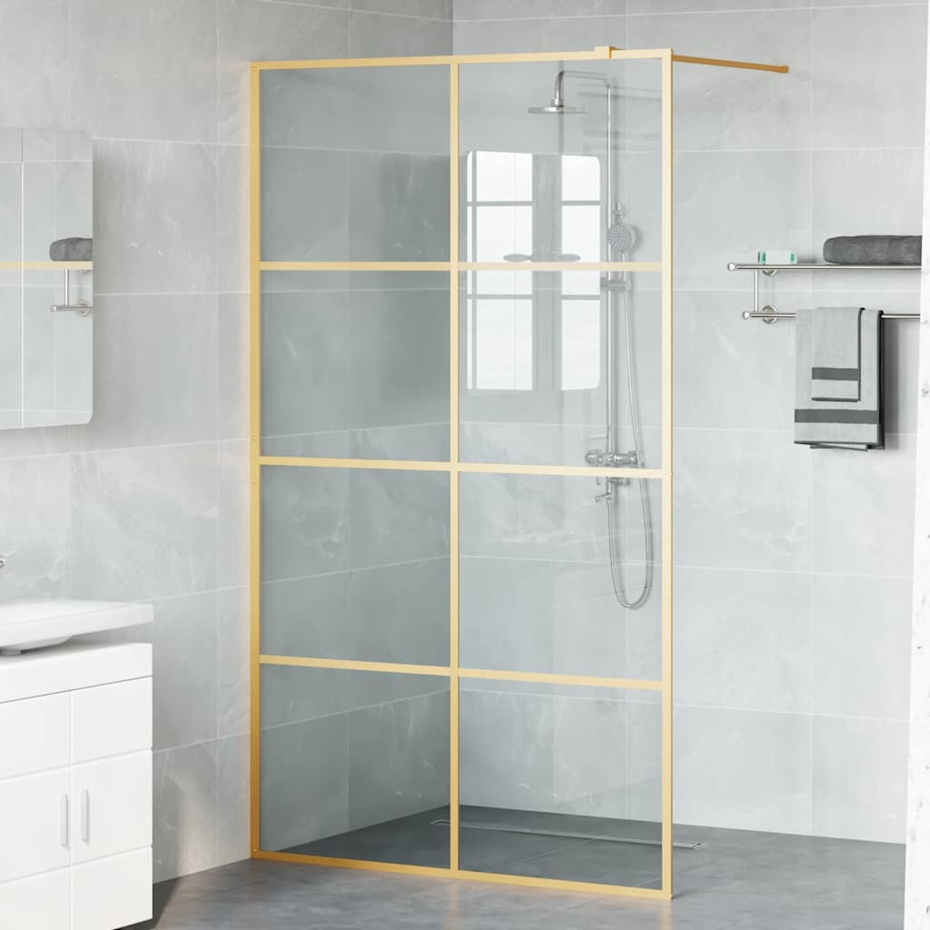 Parete Doccia Walk-in Oro 115 x 195 cm vetro temperato | homemem39