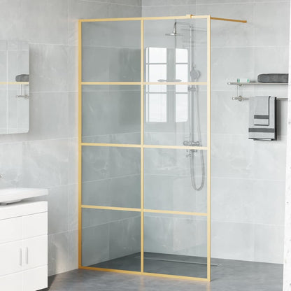 Parete Doccia Walk-in Oro 115 x 195 cm vetro temperato | homemem39