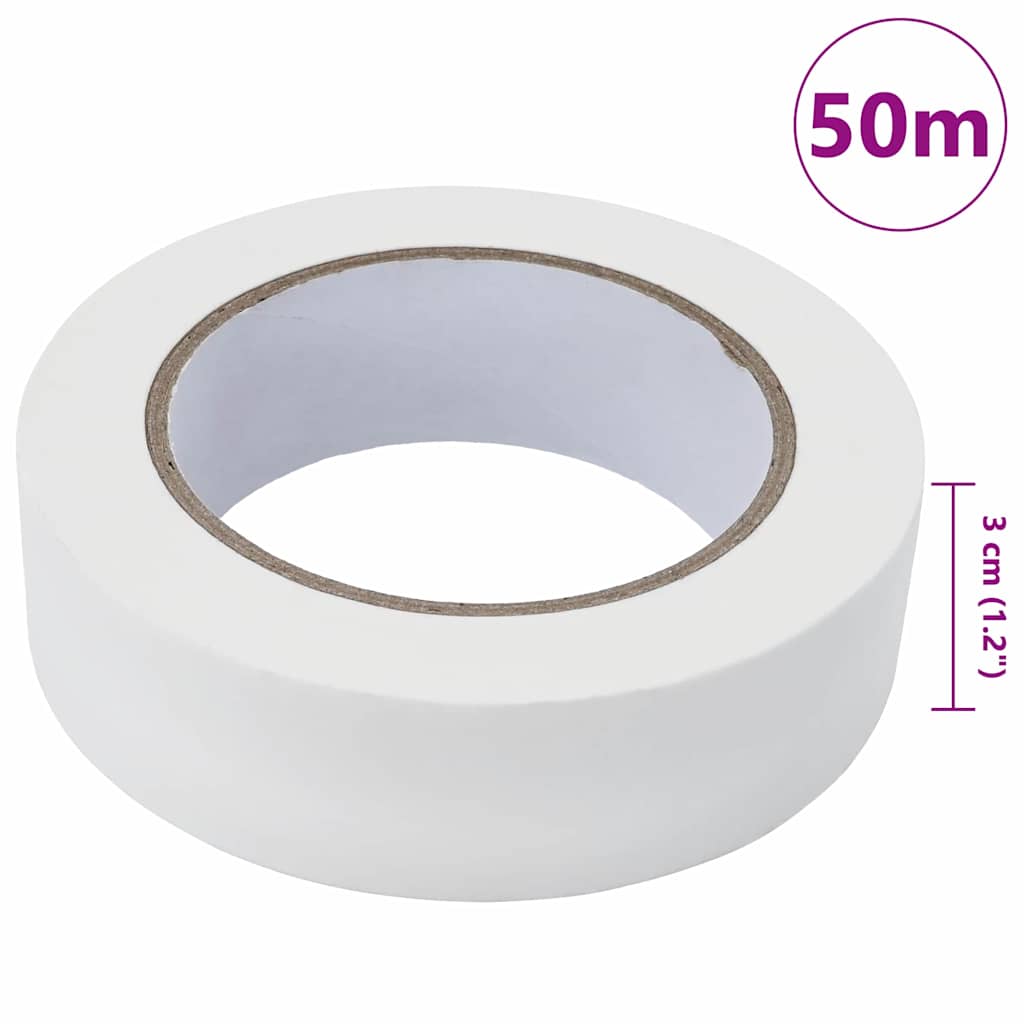 Nastri Adesivi per Pittori 6 pcs Bianco 30mm x 50m Carta
