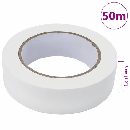 Nastri Adesivi per Pittori 6 pcs Bianco 30mm x 50m Carta
