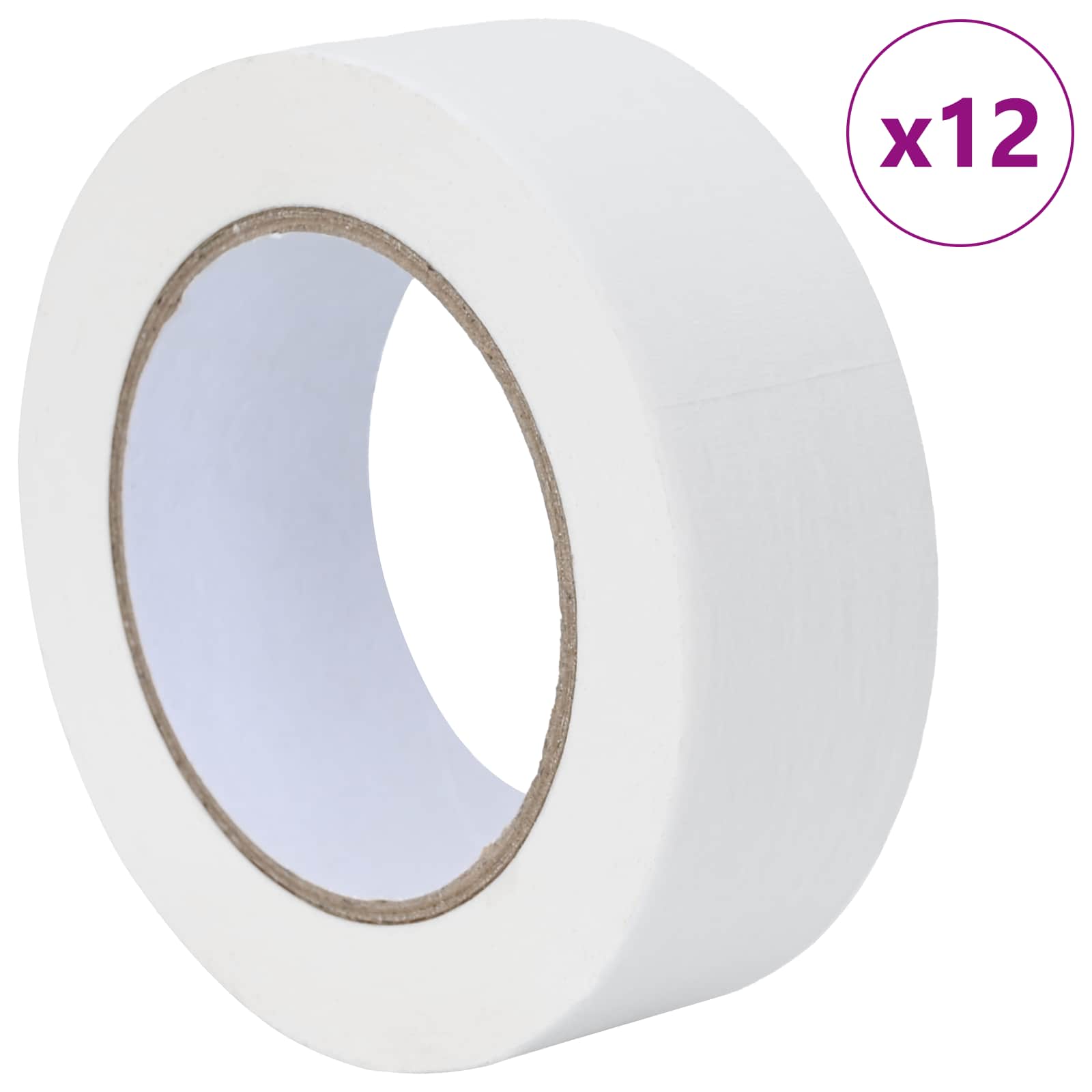Nastri Adesivi per Pittori 12 pcs Bianco 38mm x 50m Carta | homemem39