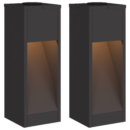 Lucina LED Solare da Percorso 2 pcs Nero