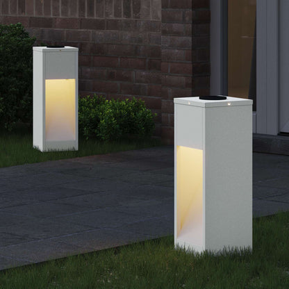 Lucina LED Solare da Percorso 2 pcs Bianco