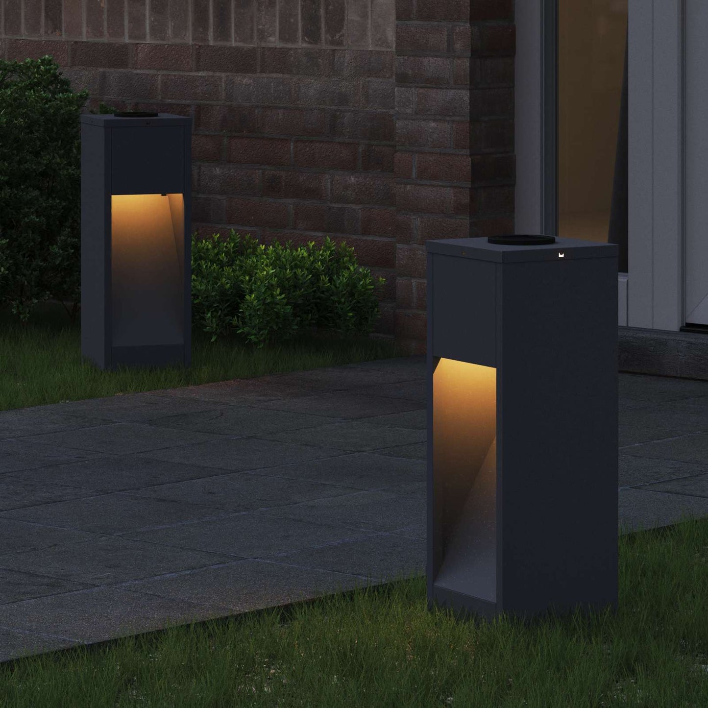 Lucina LED Solare da Percorso 2 pcs Antracite
