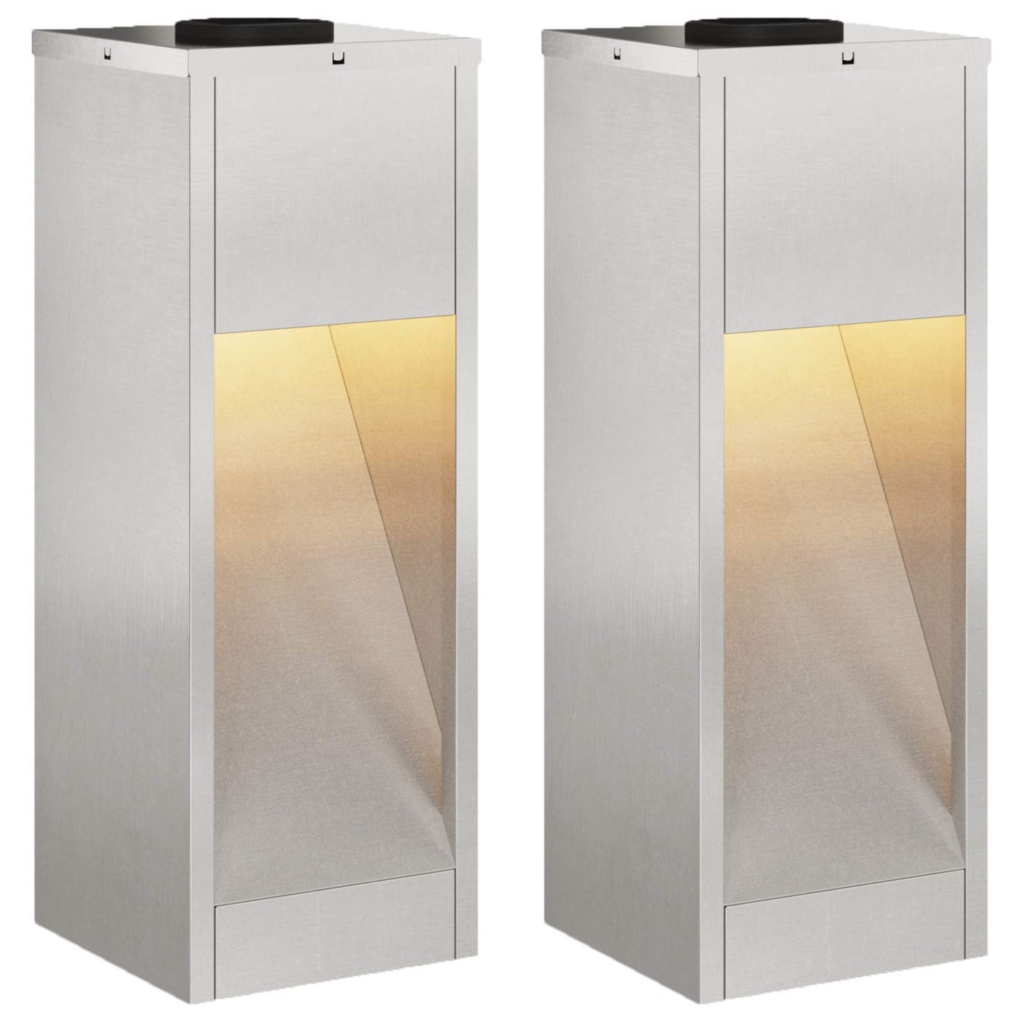 Lucina LED Solare da Percorso 2 pcs Argento