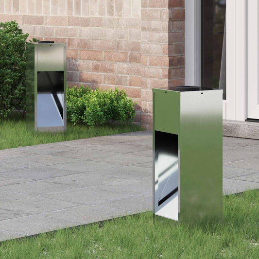 Lucina LED Solare da Percorso 2 pcs Argento Zincato - homemem39