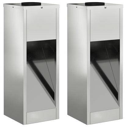 Lucina LED Solare da Percorso 2 pcs Zincato Zincato