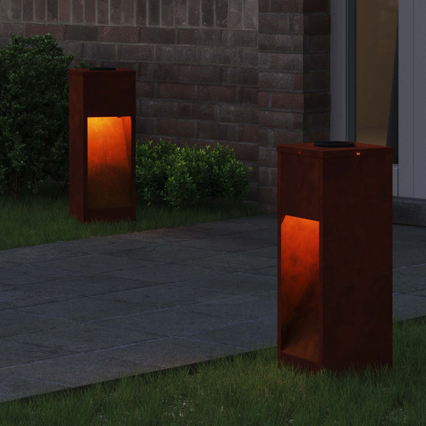 Lucina LED Solare da Percorso 2 pcs Bronzo