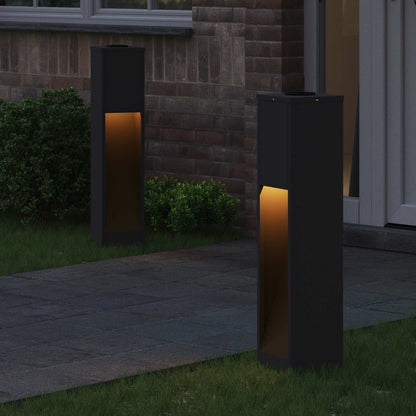 Lucina LED Solare da Percorso 2 pcs Nero