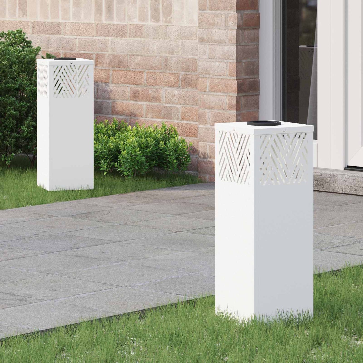 Faro LED solare per sentieri 2 pcs Bianco