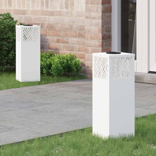 Faro LED solare per sentieri 2 pcs Bianco - homemem39