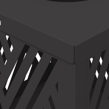 Faro LED solare per sentieri 2 pcs Nero