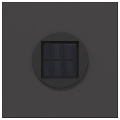 Faro LED solare per sentieri 2 pcs Nero