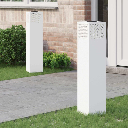 Faro LED solare per sentieri 2 pcs Bianco | homemem39