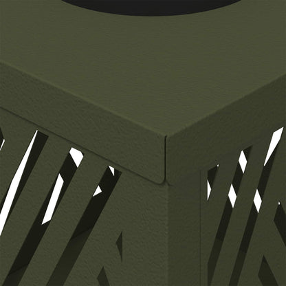 Faro LED solare per sentieri 2 pcs Verde oliva