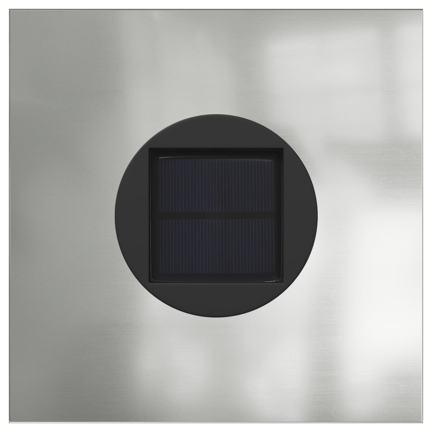 Faro LED solare per sentieri 2 pcs Argento Zincato