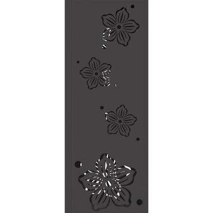 Faro LED solare per sentieri 2 pcs Nero
