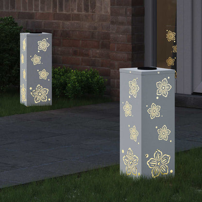 Faro LED solare per sentieri 2 pcs Bianco