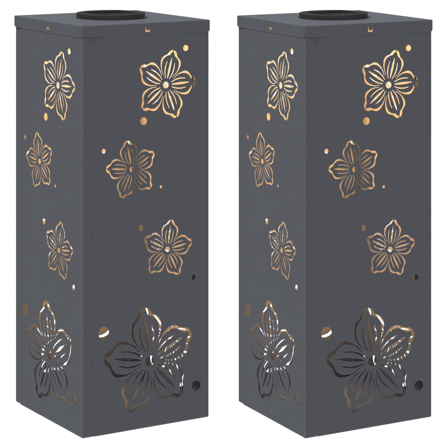 Faro LED solare per sentieri 2 pcs Antracite