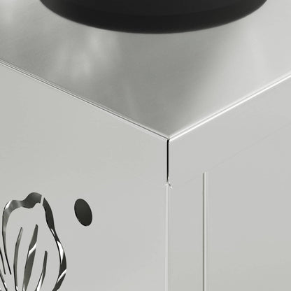 Faro LED solare per sentieri 2 pcs Zincato Zincato