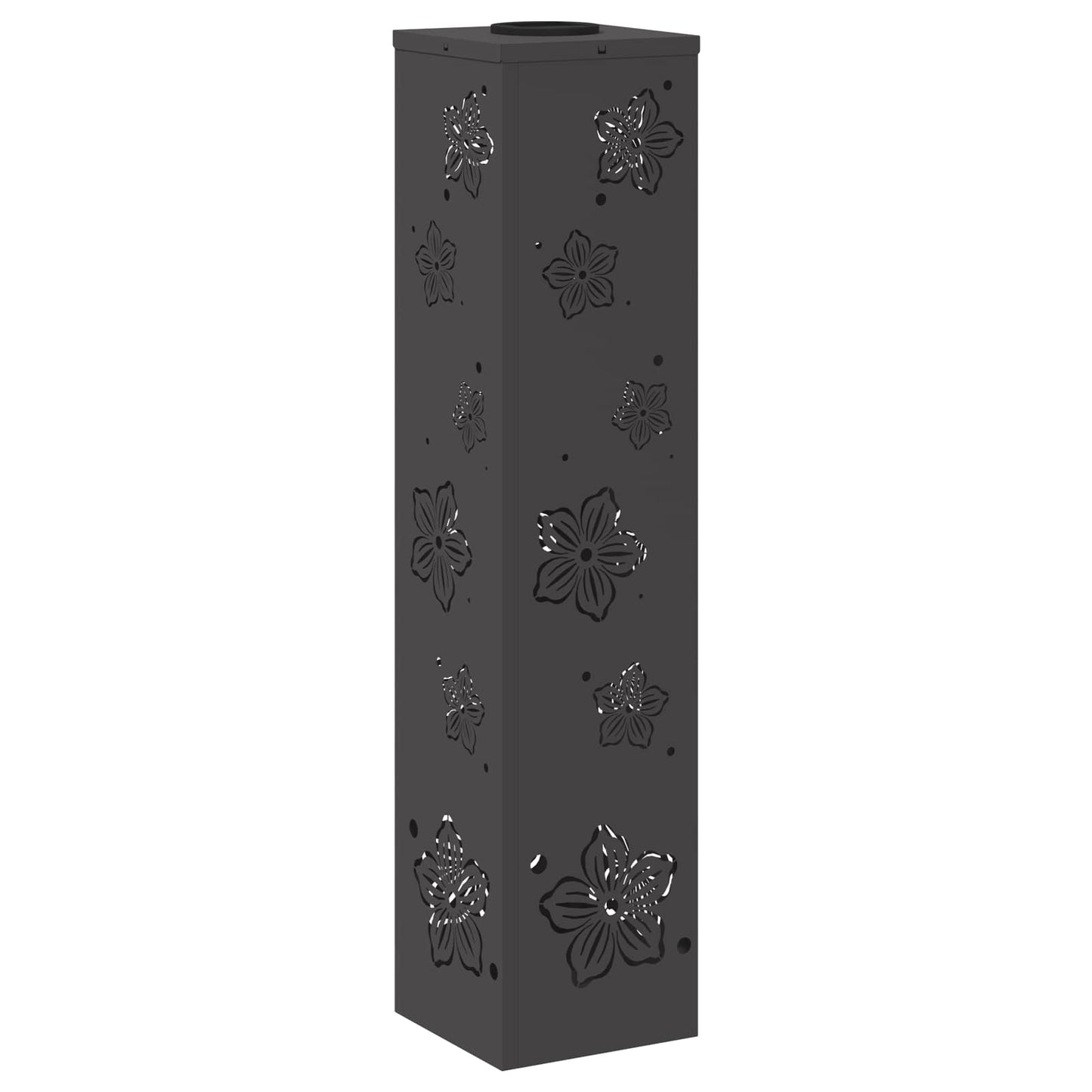 Faro LED solare per sentieri 2 pcs Nero