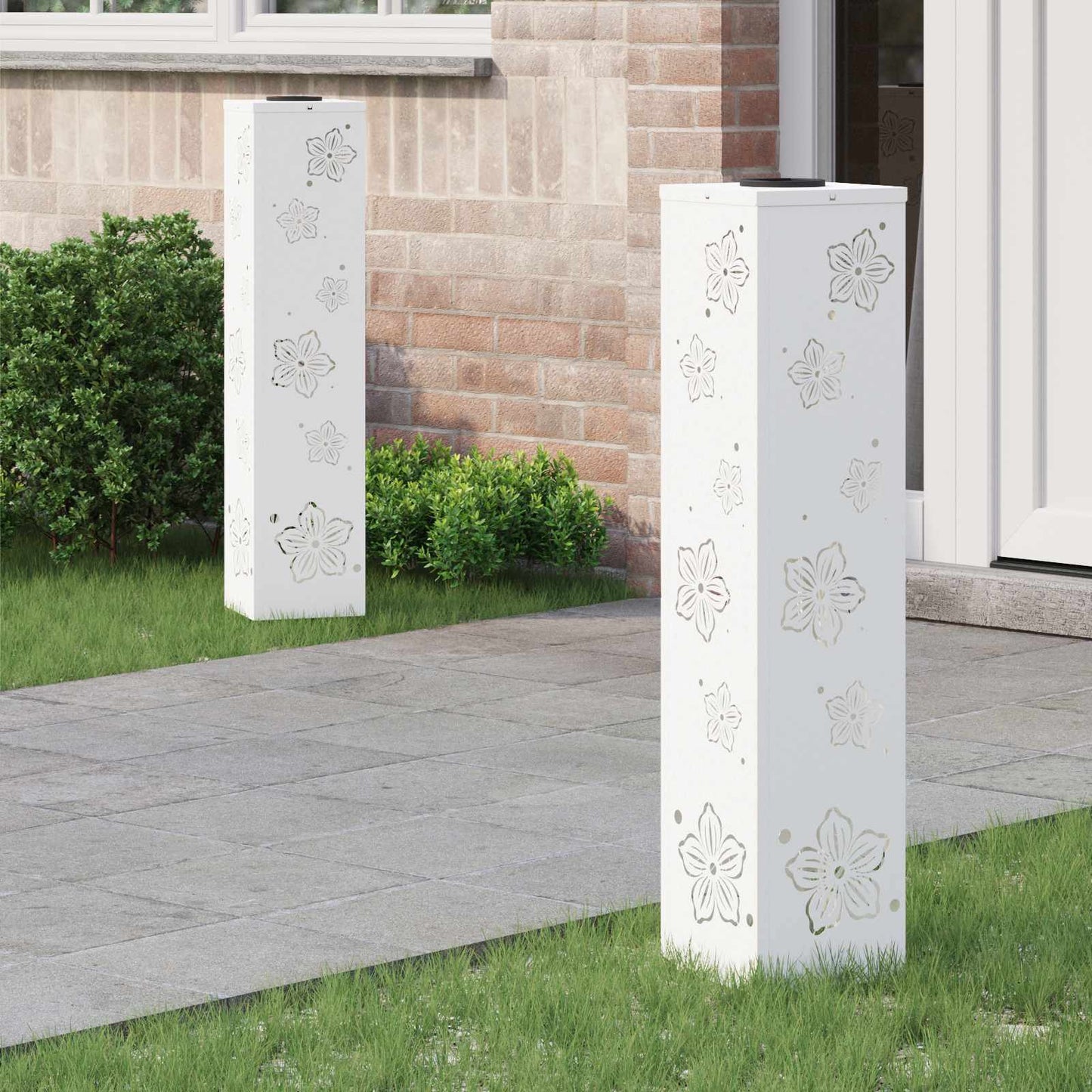 Faro LED solare per sentieri 2 pcs Bianco