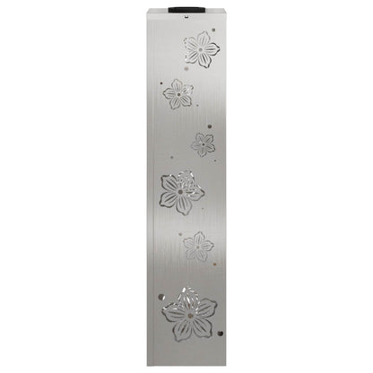 Faro LED solare per sentieri 2 pcs Argento Acciaio inossidabile