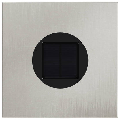 Faro LED solare per sentieri 2 pcs Argento Acciaio inossidabile