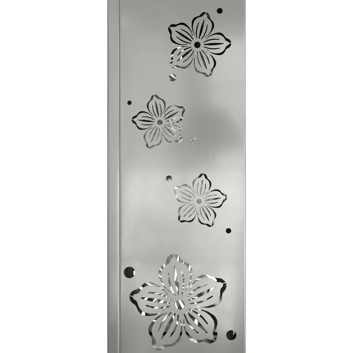 Faro LED solare per sentieri 2 pcs Argento Acciaio zincato