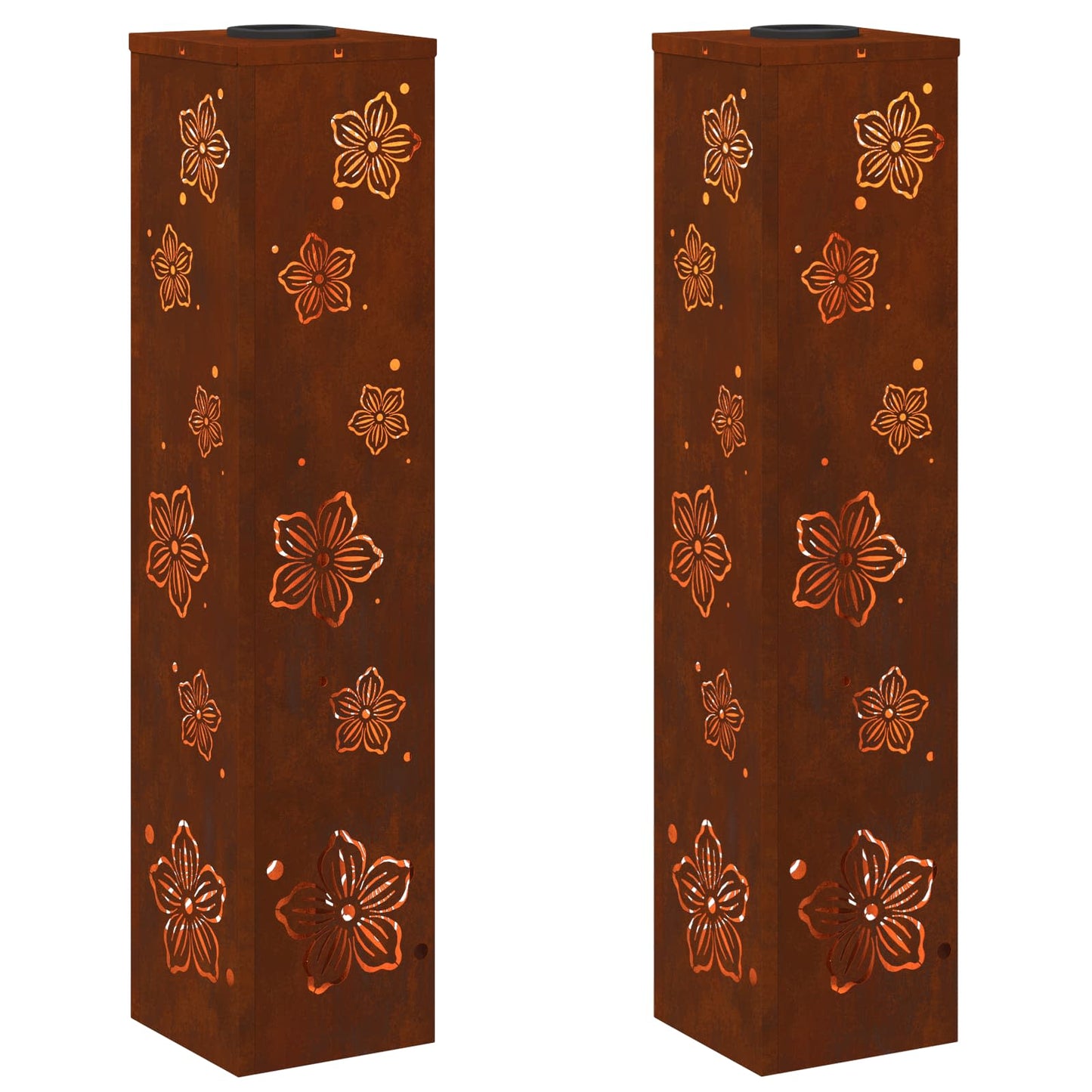 Faro LED solare per sentieri 2 pcs Bronzo