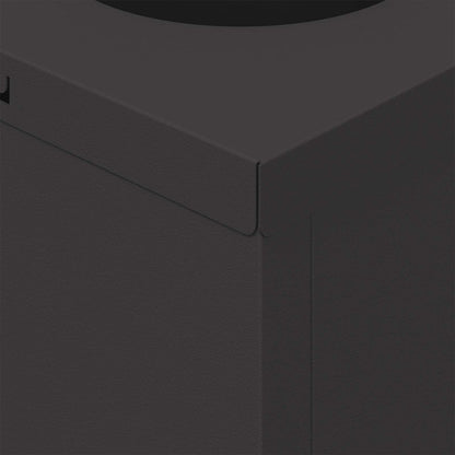 Faro LED solare per sentieri 2 pcs Nero