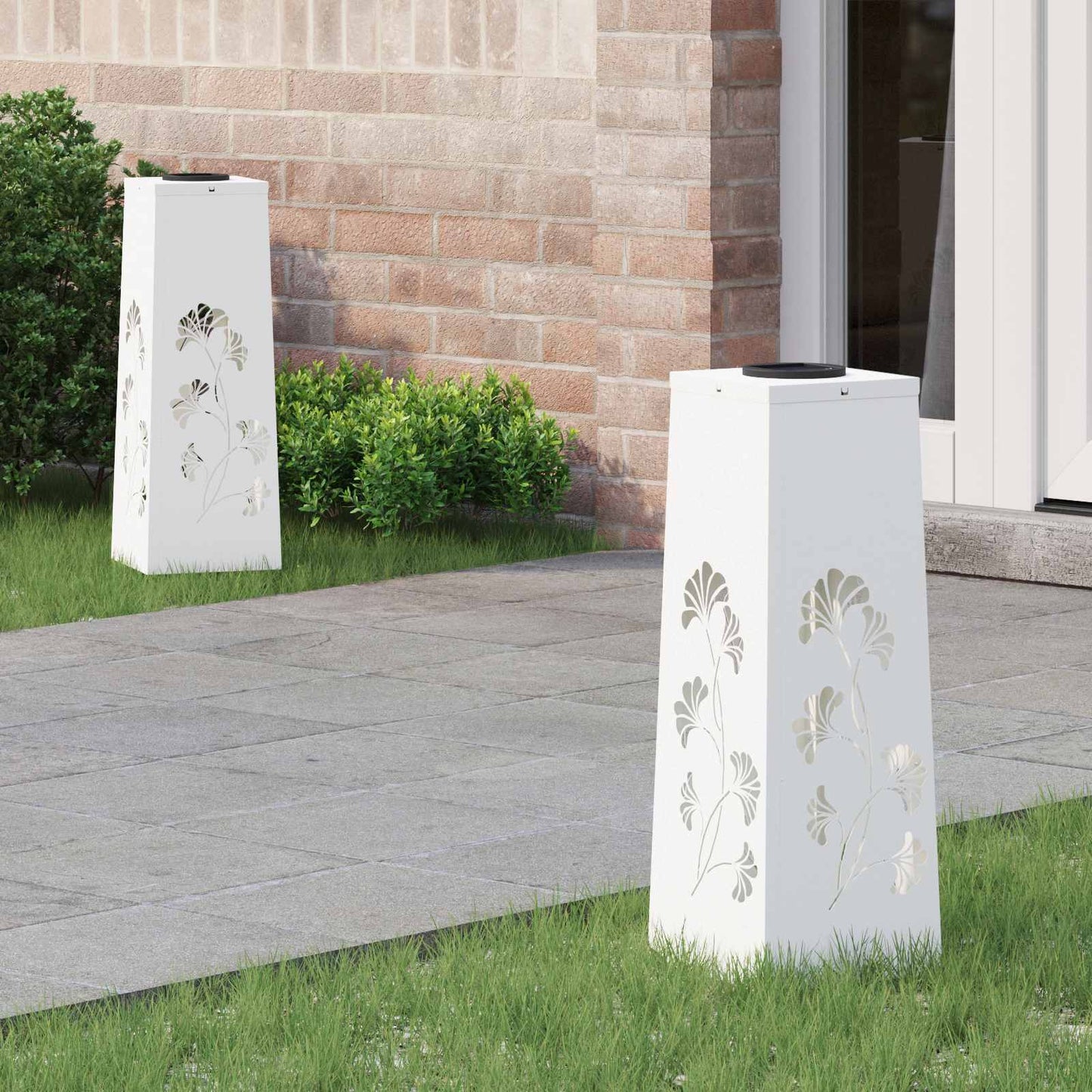 Faro LED solare per sentieri 2 pcs Bianco