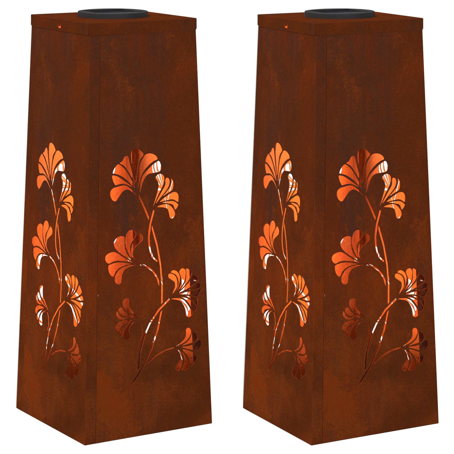 Faro LED solare per sentieri 2 pcs Bronzo