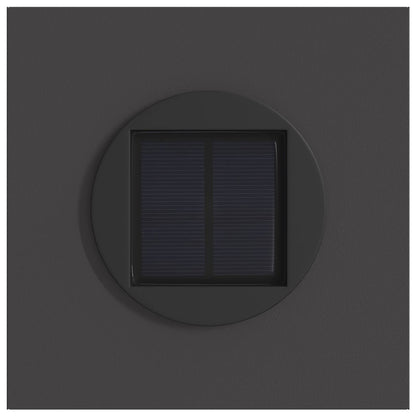 Faro LED solare per sentieri 2 pcs Nero