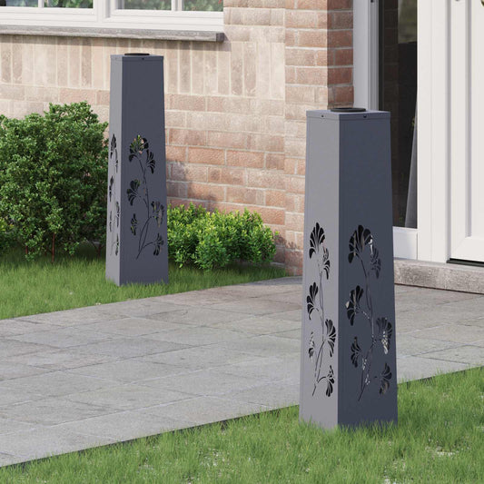 Faro LED solare per sentieri 2 pcs Antracite - homemem39